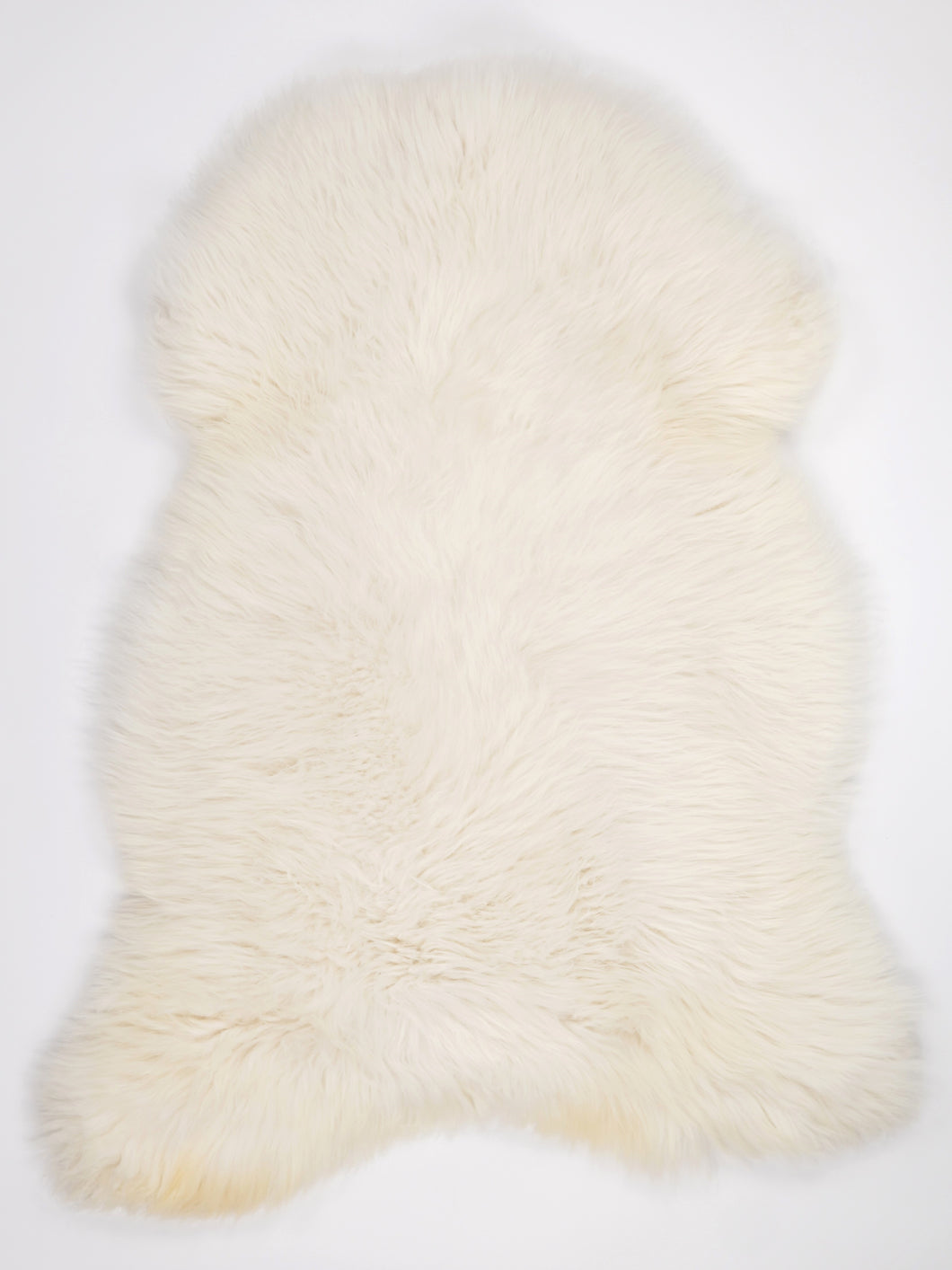 Bílá skandinávská ovčí kůže XL