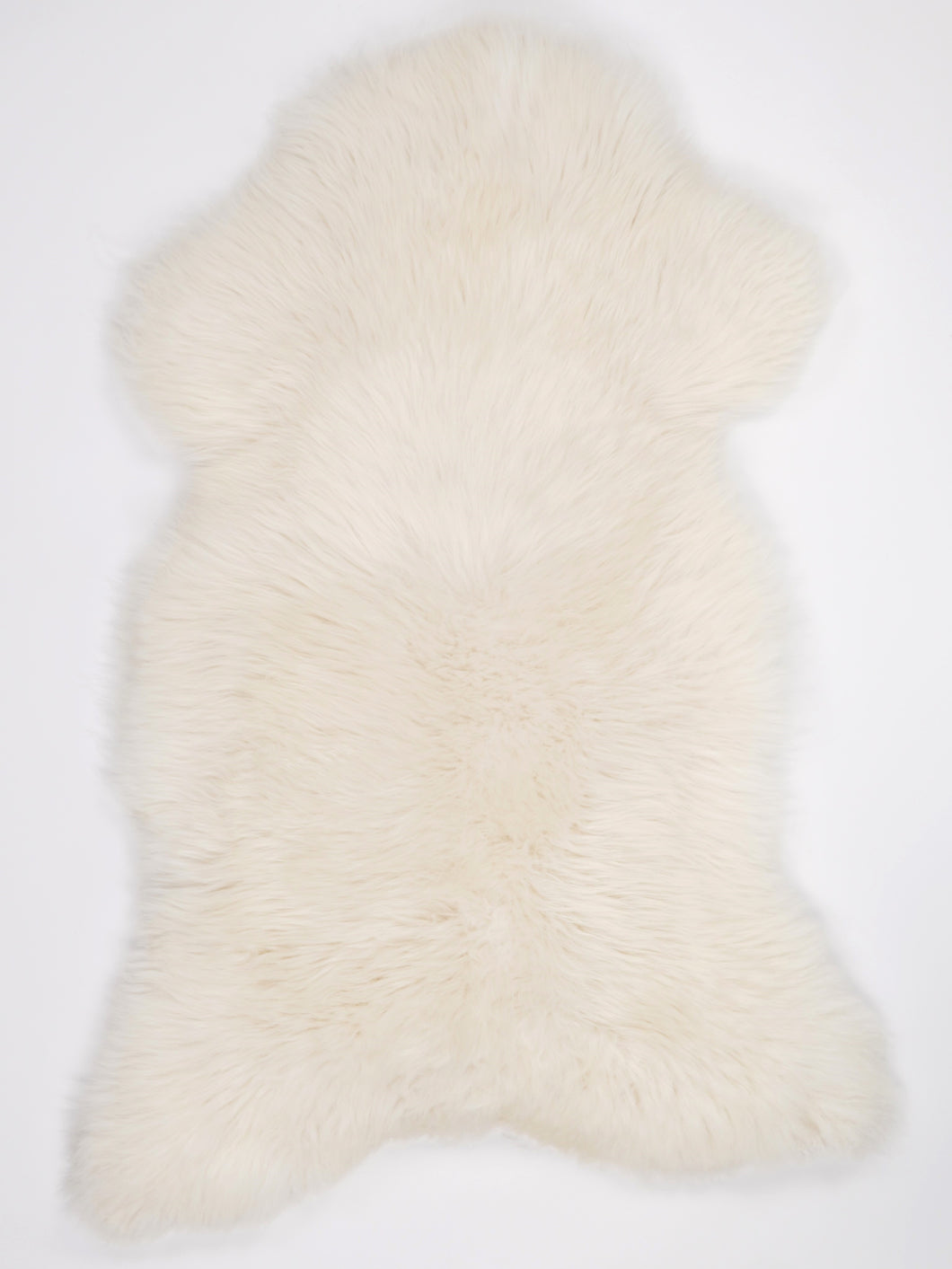 Bílá skandinávská ovčí kůže XL
