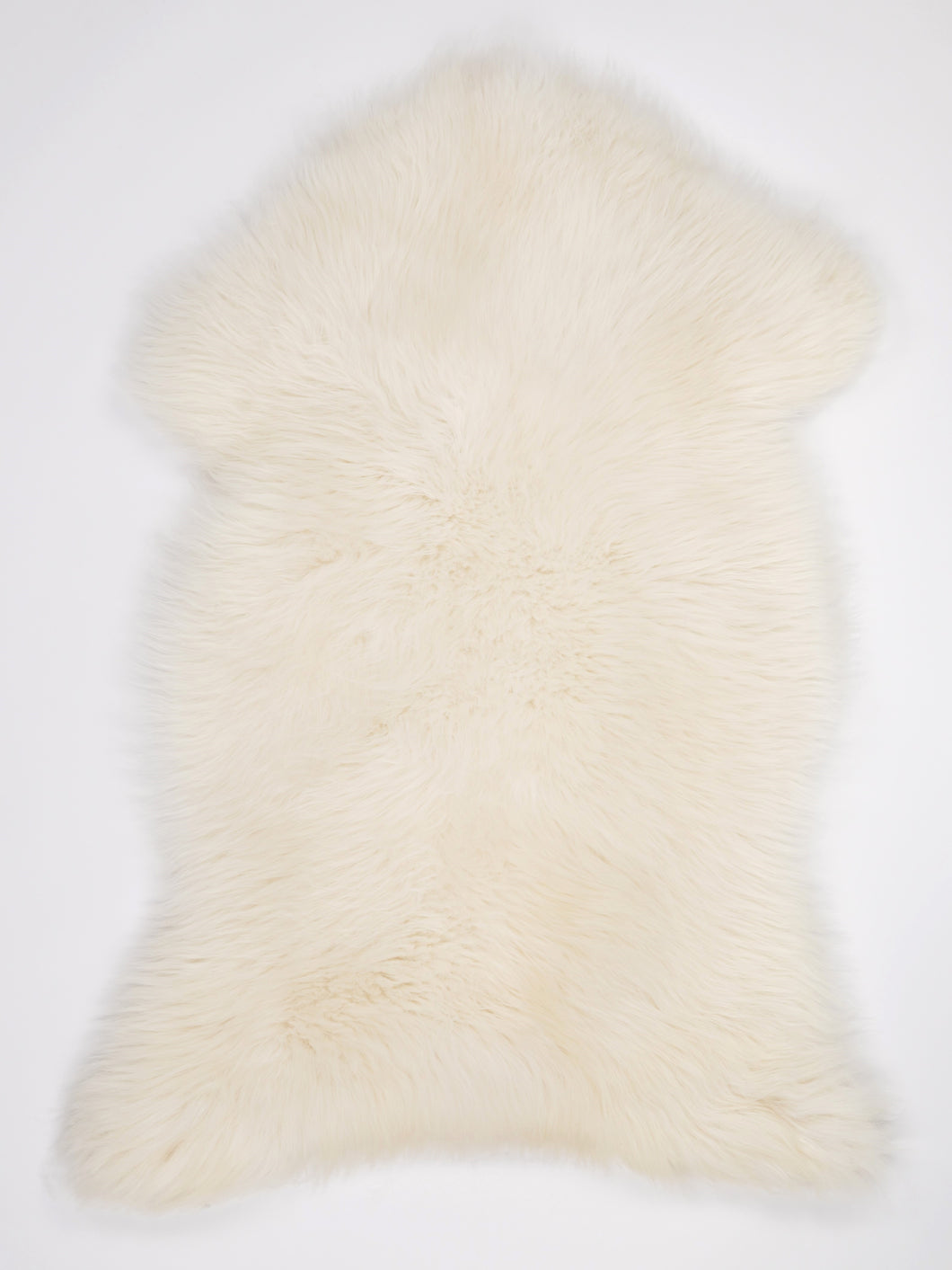 Bílá skandinávská ovčí kůže XL