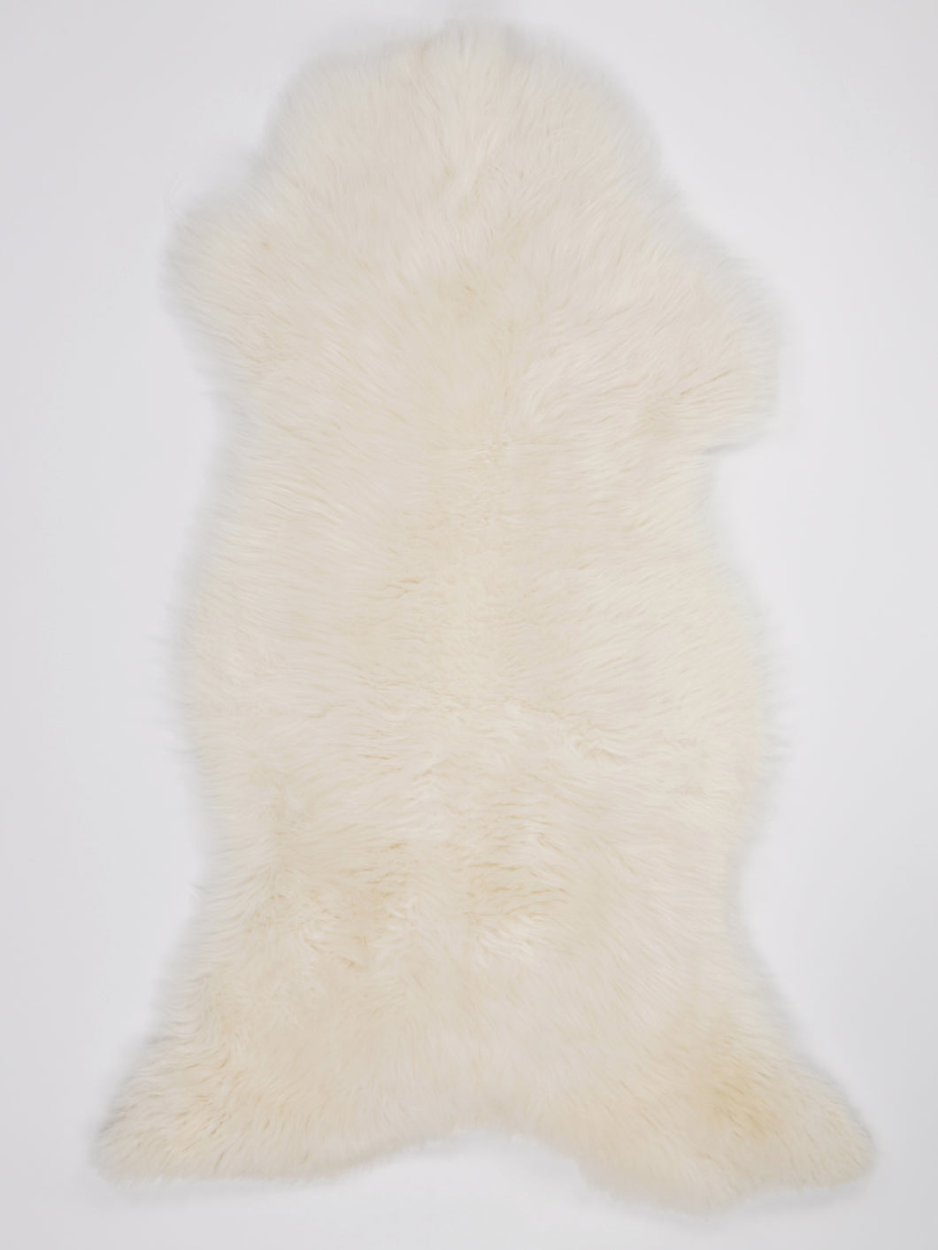 Bílá skandinávská ovčí kůže XL
