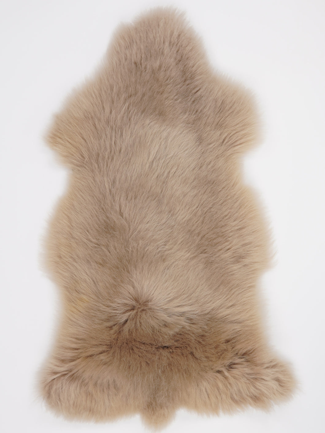 Taupe ovčí kůže L