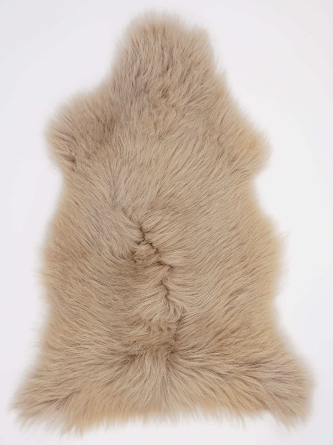 Taupe ovčí kůže L