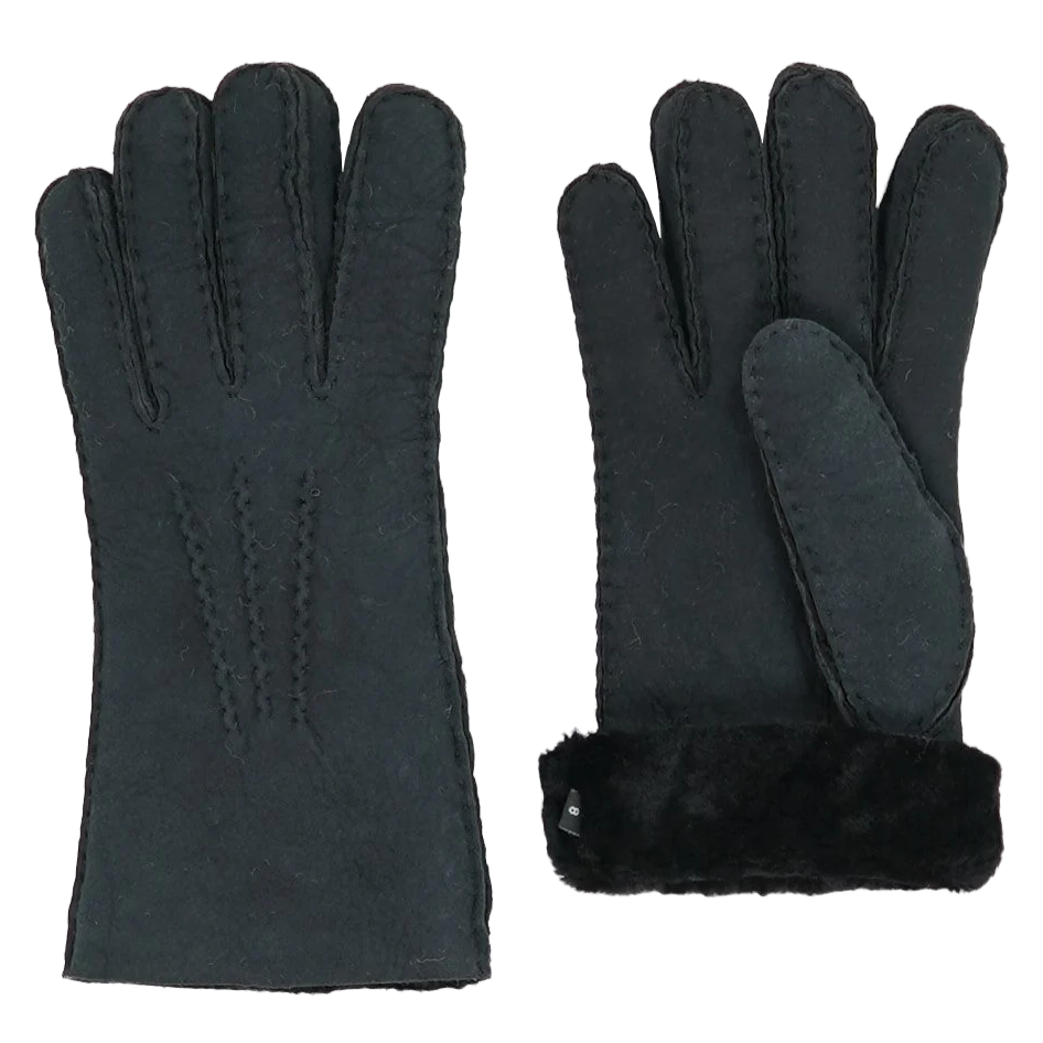 Sheepskin gloves black
