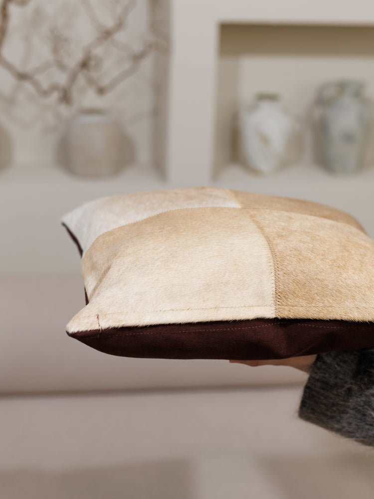 Cowhide Cushion Cover