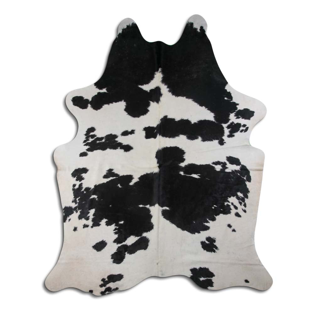 Černá a bílá hovězí kůže XXXL
