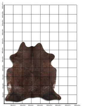 Champagne cowhide rug L