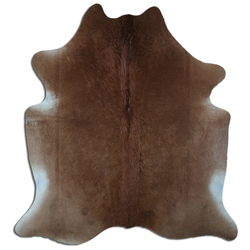 Hnědá hovězí kůže XL