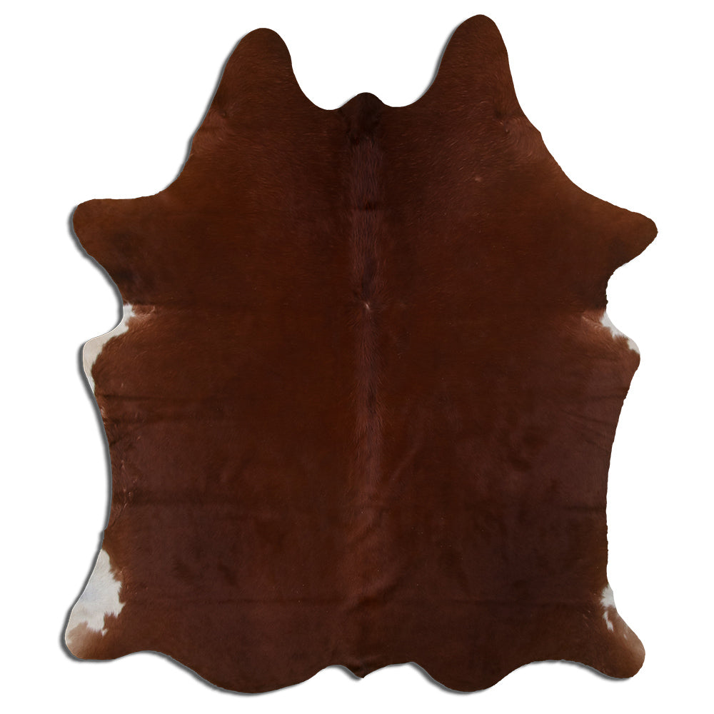 Hnědá hovězí kůže XL