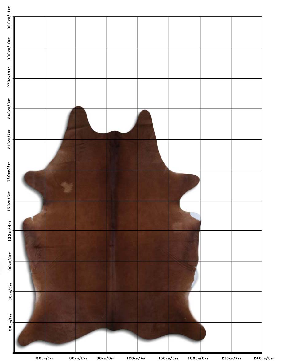 Rudas karvės kailis XXL
