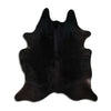 Black cowhide rug XL