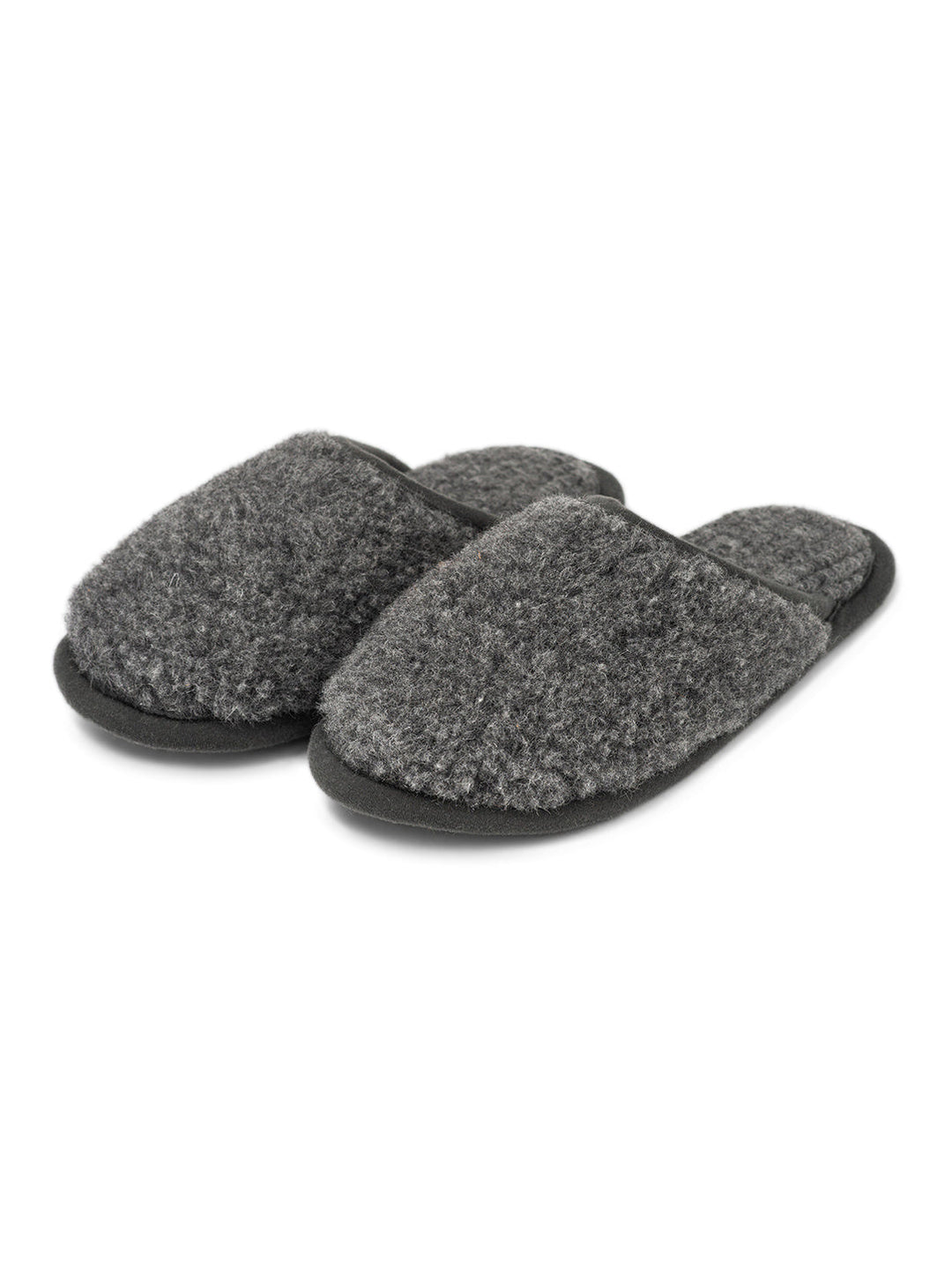 Merino wool slippers Granite