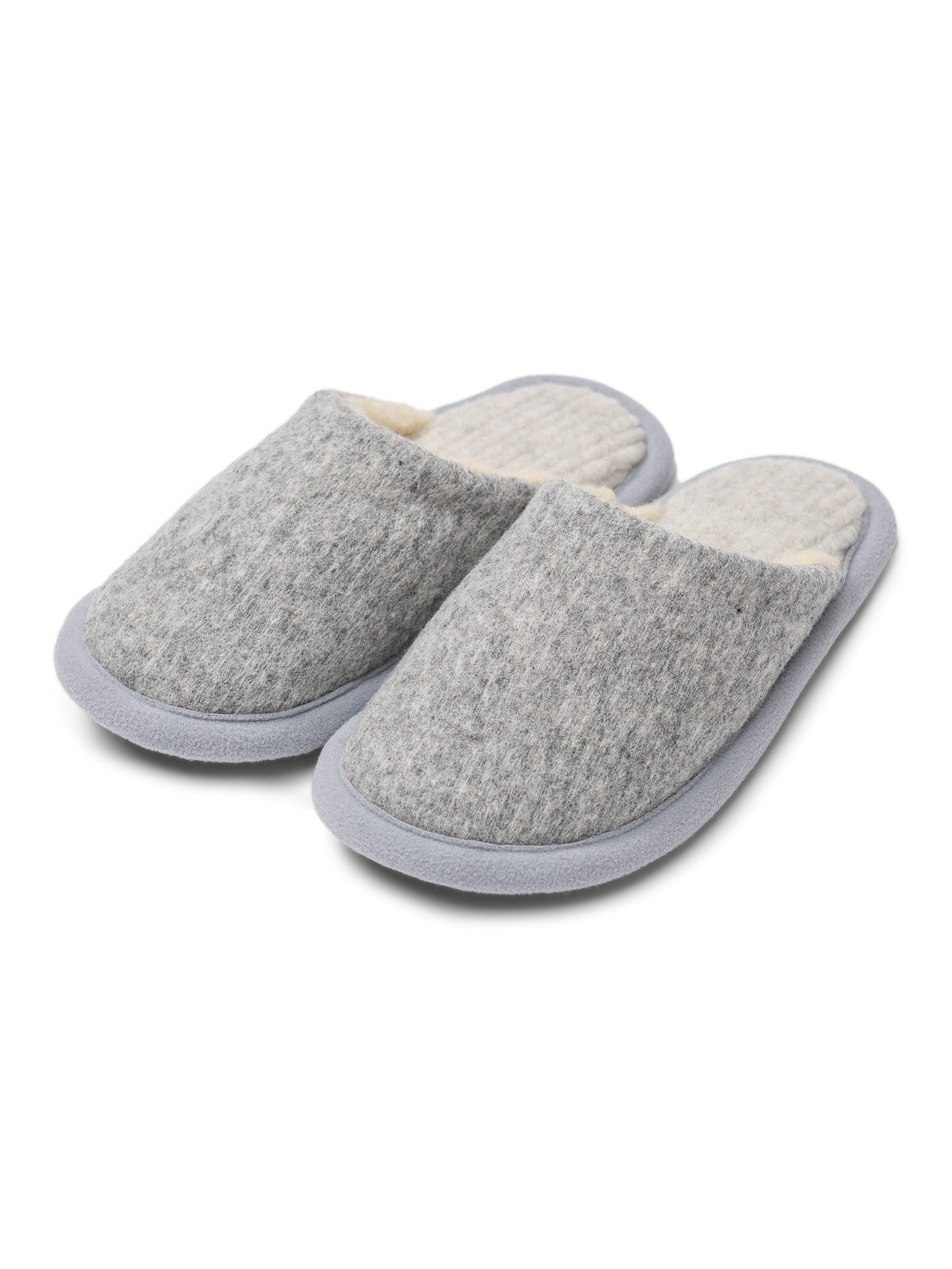 Merino wool slippers Marble