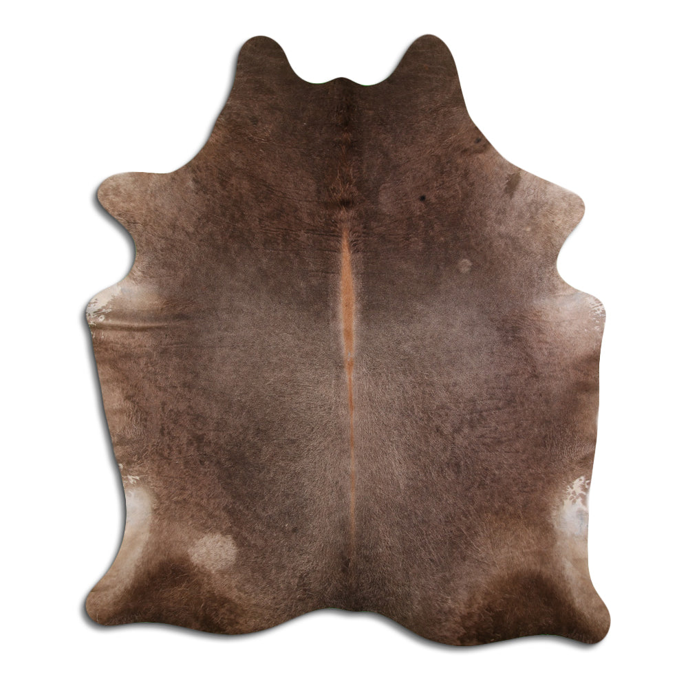 Tamsus šampaninis karvės kailis XXL