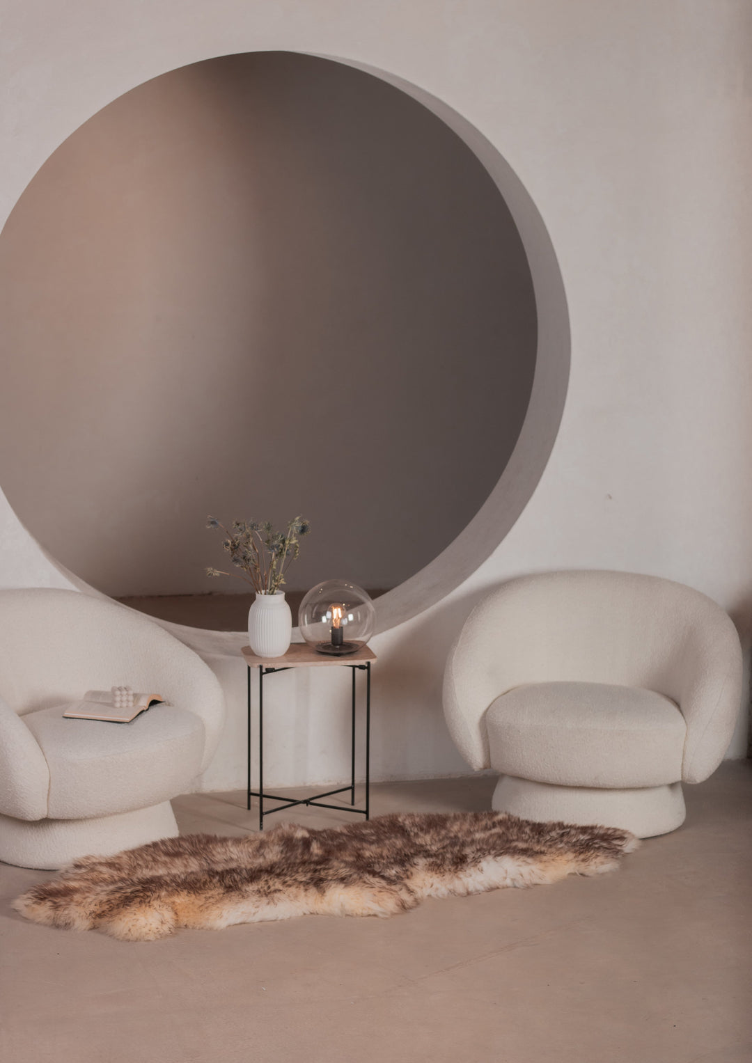 Susiūtas dvigubas muflono avikailis